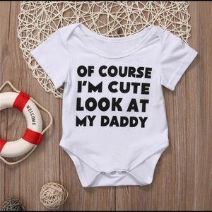 Baby Boutique Take After Daddy’s Mini Short Sleeve Graphic Bodysuit Onesie